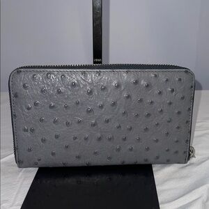 Furla Gray Textured Wallet